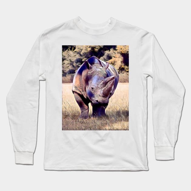 The rhino Long Sleeve T-Shirt by d1a2n3i4l5